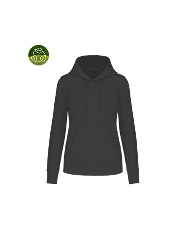SW1O Sudadera Orgánica capucha mujer ola