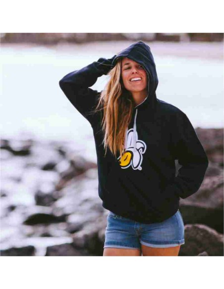 Sudadera con Capucha Logo Plátano Mujer