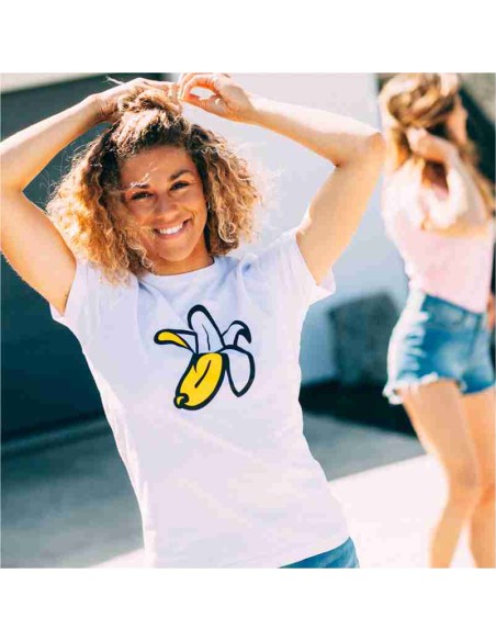 Camiseta Orgánica Logo Plátano Mujer