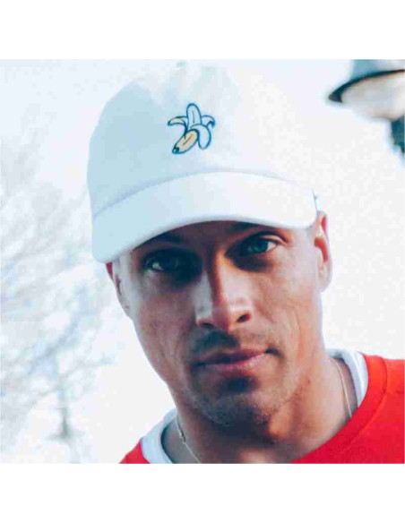 Gorra Blanca Logo Plátano
