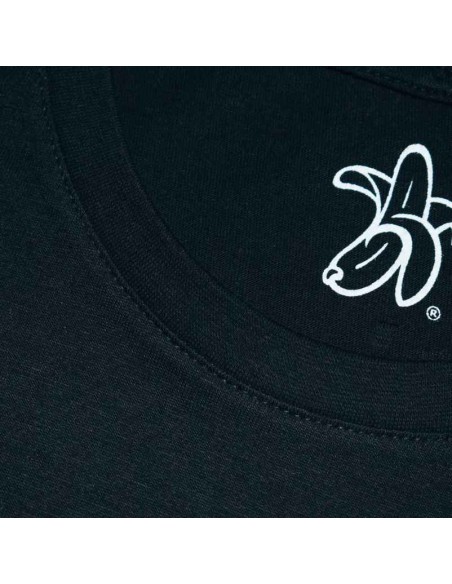 Camiseta Orgánica Logo Plátano Hombre Negra