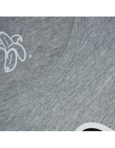 Organic Basic Woman Banana Logo T-shirt Grey