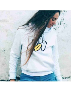 Sudadera Orgánica con Capucha Logo Plátano
