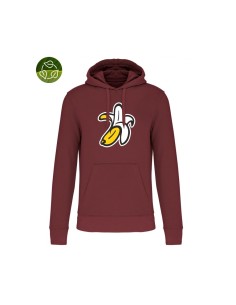 Sudadera Orgánica con Capucha Logo Plátano 2