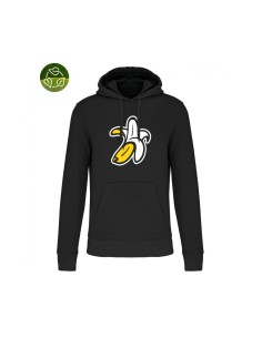 Sudadera Orgánica con Capucha Logo Plátano 2