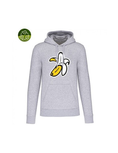 Sudadera Orgánica con Capucha Logo Plátano
