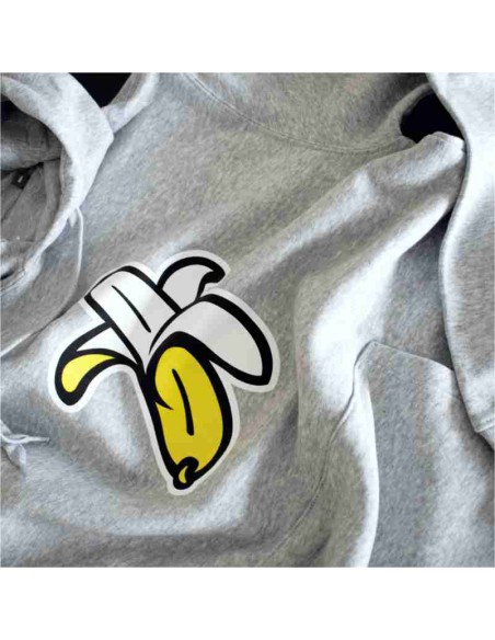 Sudadera Orgánica con Capucha Logo Plátano