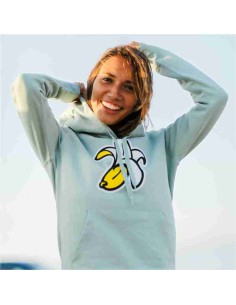 Sudadera Orgánica Chica con Capucha Logo Plátano