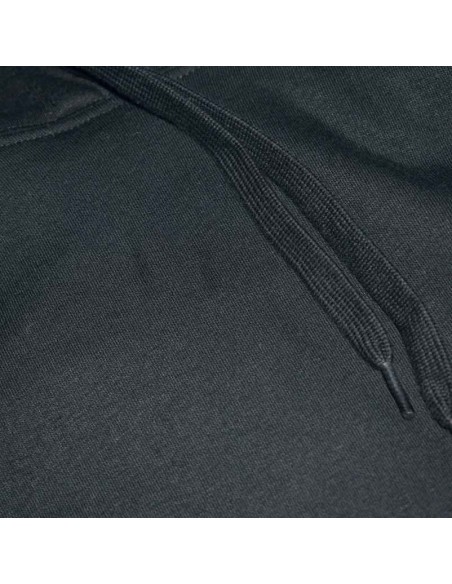 Sudadera Orgánica Mujer con Capucha Logo Plátano Negro
