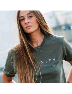 Camiseta Orgánica Vegan Ola Caqui