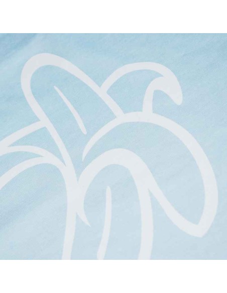 Organic Vegan Banana Logo T-Shirt Sky Blue