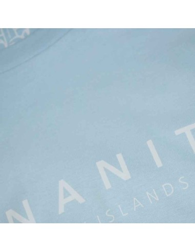 Organic Vegan Banana Logo T-Shirt Sky Blue