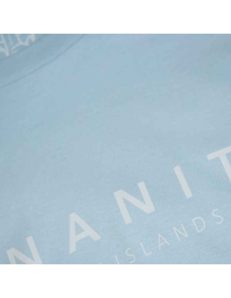 Organic Vegan Banana Logo T-Shirt Sky Blue