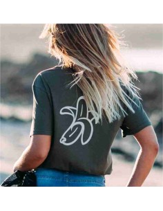 Organic Vegan Banana Logo T-Shirt Khaki