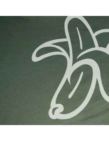 Organic Vegan Banana Logo T-Shirt Khaki