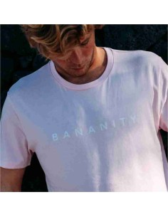 Organic Vegan Banana Logo T-Shirt Pink