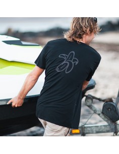 Organic Vegan Banana Logo T-Shirt Black