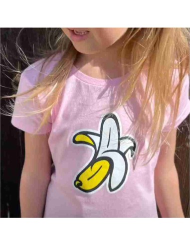 Camiseta Orgánica Logo Plátano Unisex Niño/Niña Rosa