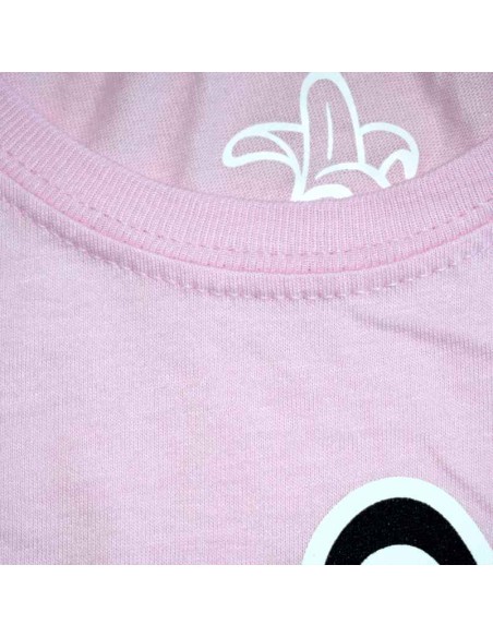 Camiseta Orgánica Logo Plátano Unisex Niño/Niña Rosa