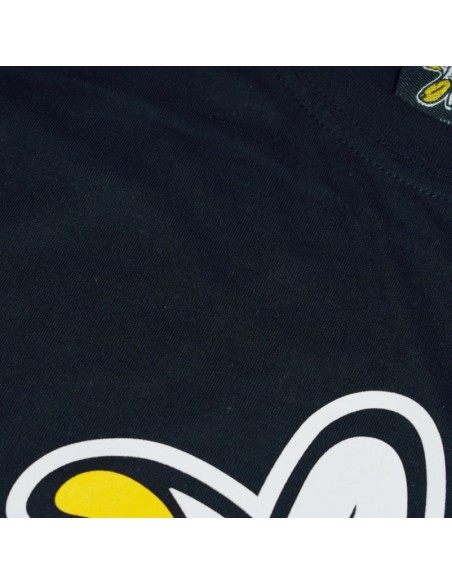 Oversized Banana Logo Woman Short Waist T-Shirt Black