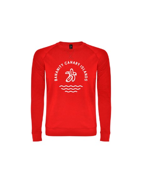 Sudadera Ligera Ola Rojo