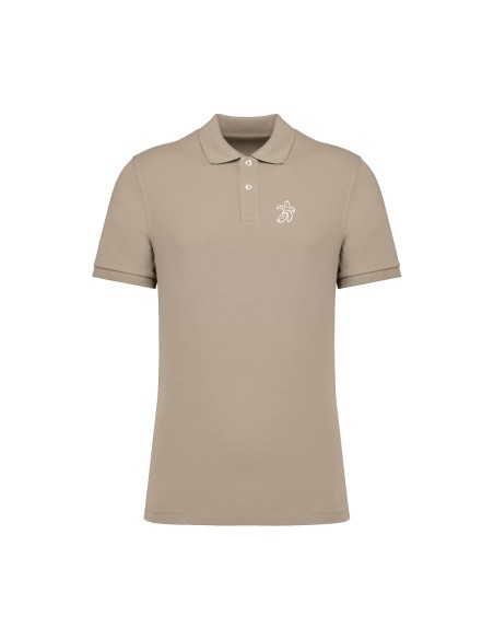 Polo Orgánico Hombre Logo Plátano Bordado