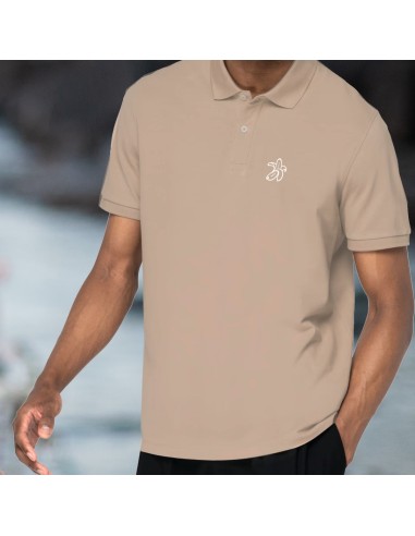 Polo Orgánico Hombre Logo Plátano Bordado