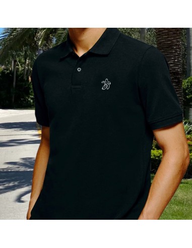 Polo Orgánico Hombre Logo Plátano Bordado