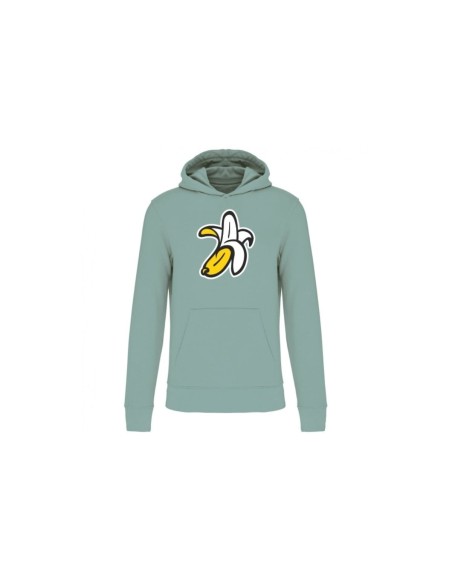 Sudadera Orgánica Logo Plátano Unisex Niño/Niña Sage