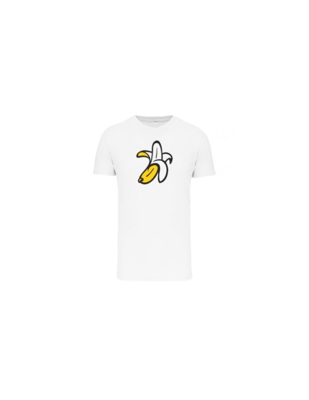 Kids Banana Logo Basic Organic T-shirt White