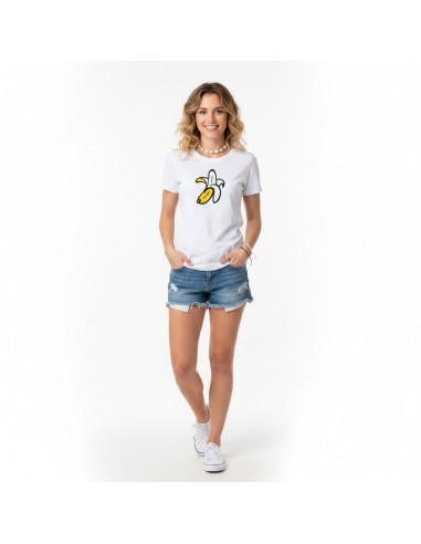 Organic Basic Woman Banana Logo T-shirt