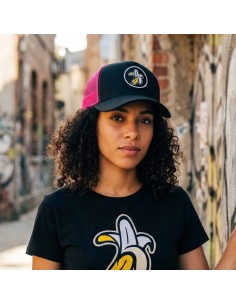 Fuchsia Cap Banana Logo