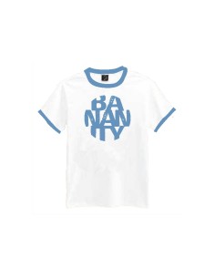 Camiseta Ringer Logo Azul 2